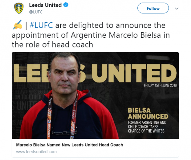 Marcelo Bielsa a semnat cu Leeds, formație din liga a doua engleză. ”Ofertă imposibil de refuzat”