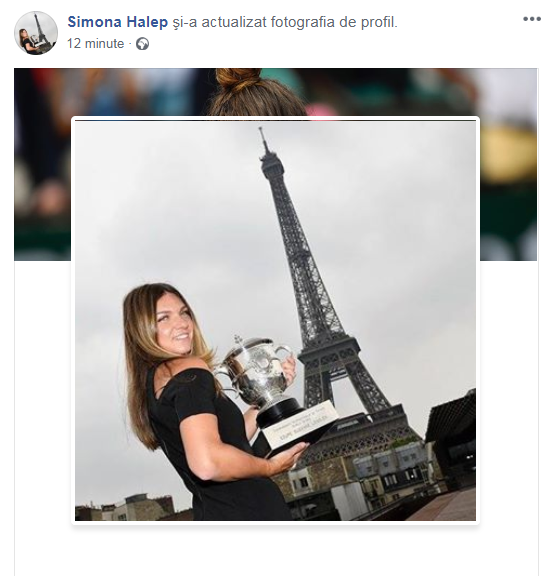 Simona Halep și-a schimbat fotografia de profil la contul de Facebook