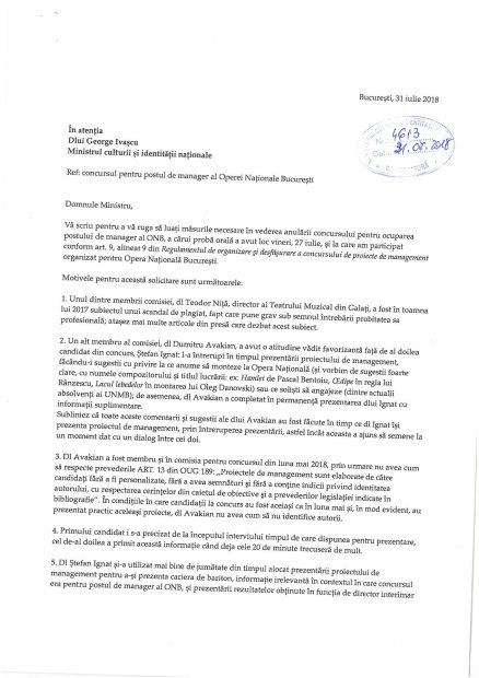 Scandal „cu cântec” la Operă: Ștefan Ignat este contestat după concursul de manager