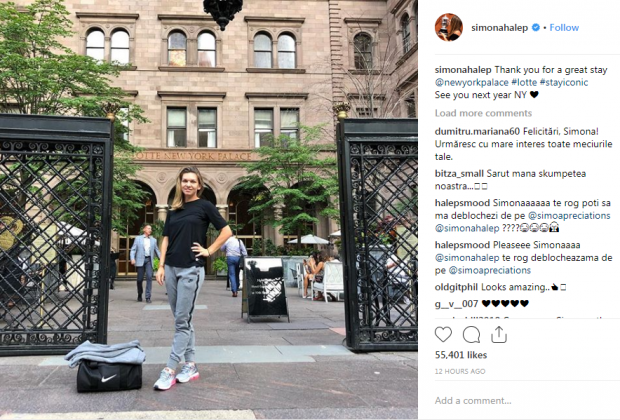 Simona Halep și-a luat rămas bun de la New York. Ce mesaj a publicat românca la despărțire