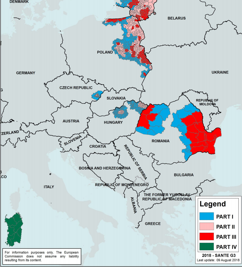 EXCLUSIV/ Pesta porcină a fost confirmată și în orașul Voluntari. A treia localitate din Ilfov unde a fost depistat virusul