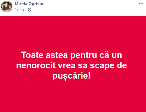 Mesajul actriței Mirela Oprișor după violențele din Piața Victoriei. “Un nenorocit vrea să scape de pușcărie “