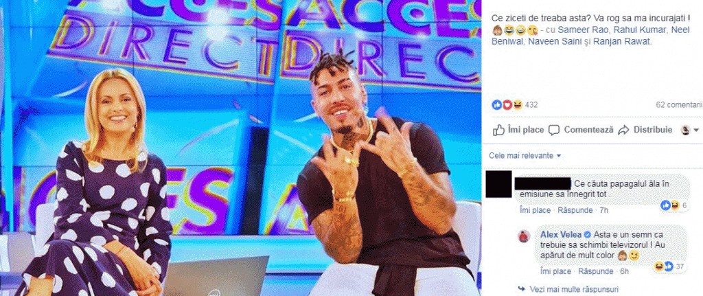 Reacția lui Alex Velea după ce fanii au comentat despre noul său proiect TV. "Ăsta e un semn că trebuie să închizi televizorul"