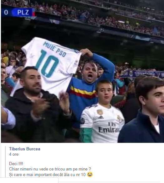 Cine este românul care a afișat mesajul obscen anti-PSD pe ”Santiago Bernabeu”. Tiberius Burcea a făcut judo timp de 15 ani