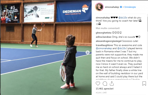 Simona Halep și-a reluat antrenamentele. Oaspete inedit la ședința de pregătire