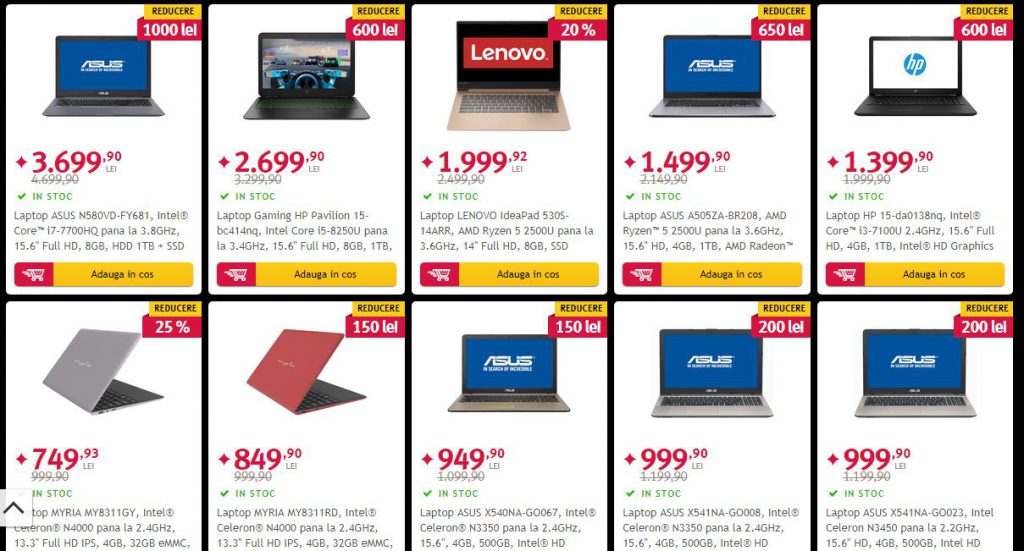 Laptop black friday 2018 altex