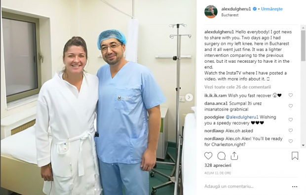 VIDEO / Alexandra Dulgheru s-a operat din nou la genunchiul stâng. Final de carieră pentru inimoasa jucătoare?