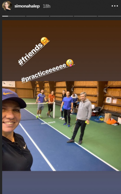 Simona Halep continuă antrenamentele cu Florin Segărceanu. Cu cine a bătut mingea liderul WTA