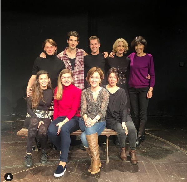 Simona Halep a fost la teatru. Întâlnire cu Medeea Marinescu și cu Marius Manole