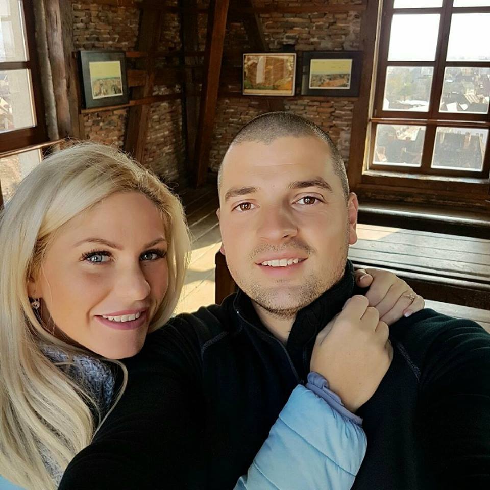 Hannelore, alături de fostul ei soț, Bogdan