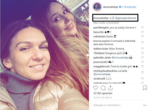 Ce a postat Simona Halep, după ce a pierdut locul 1 WTA. Plimbare cu o fostă colegă de școală