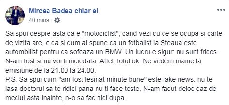 Mesajul Lui Mircea Badea DupÄƒ Ce A Fost FÄƒcut K O De Motociclistul Tedi Emi Libertatea