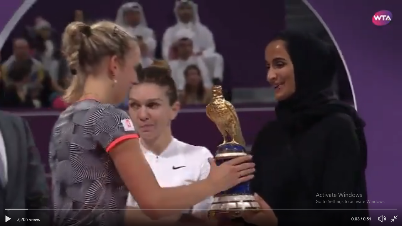 VIDEO | Simona Halep a pierdut finala de la Doha 2019! Belgianca a revenit incredibil, deși a acuzat probleme medicale în setul 2