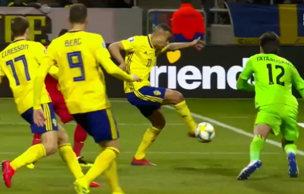 FOTO&VIDEO | Suedia - România 2-1, preliminariile Euro 2020. Debut strâmb pentru tricolori, cu două goluri încasate în 7 minute