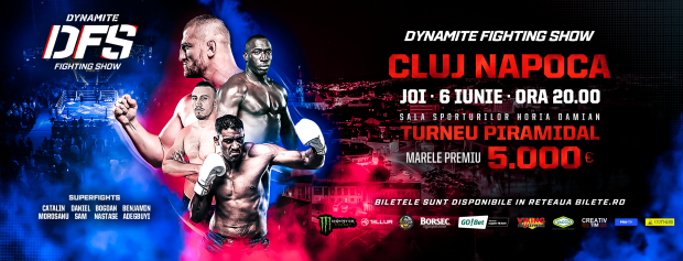 Cătălin Moroșanu dă cu pumnul la Cluj, pe 6 iunie. Are meci-revanșă cu Daniel Sam