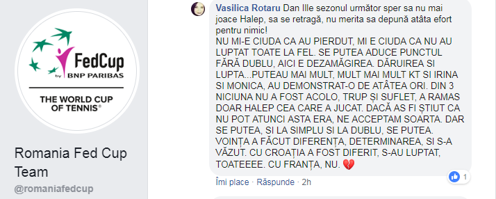 Se retrage Simona Halep din echipa de Fed Cup a României? Dezamăgită de ratarea calificării în finală, Simo nu a participat la ultima conferință de presă