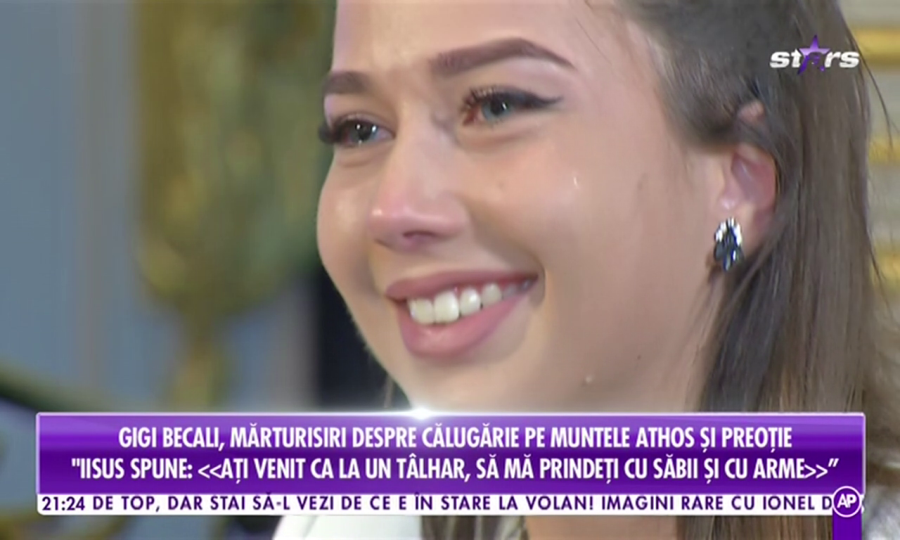 Gigi Becali vrea să se călugărească! Patronul FCSB, intervievat de fiica lui Anghel Iordănescu, Maria, care a plâns în timpul dialogului