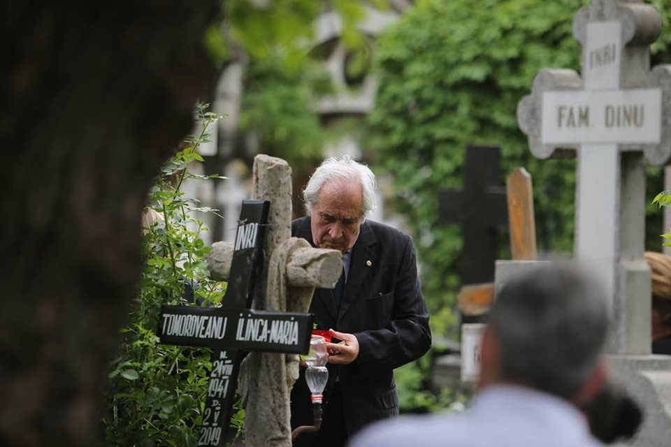 Ilinca Tomoroveanu a fost înmormântată la Cimitirul Bellu din Capitală