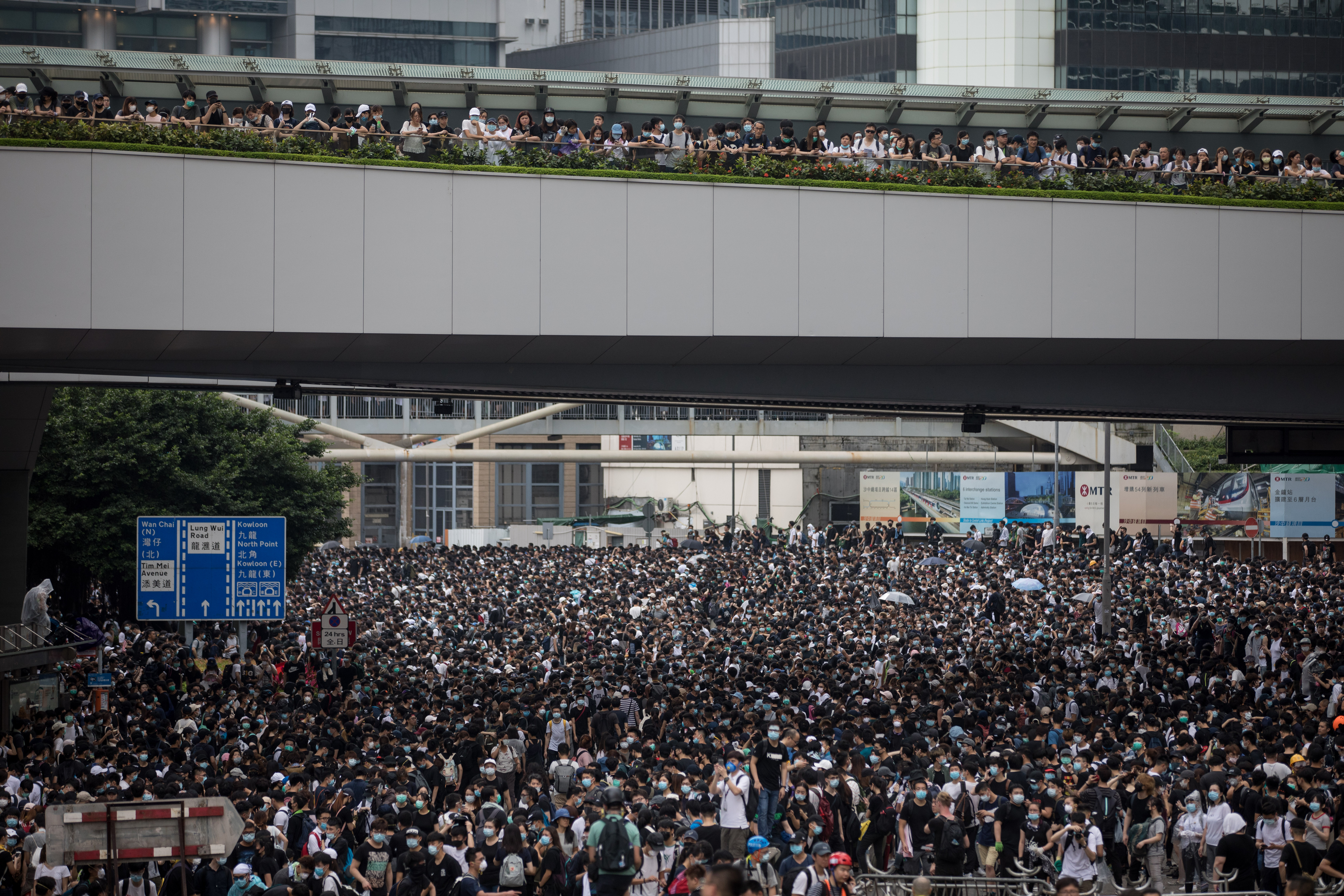 Protest Masiv In Hong Kong Față De Legea Extrădării Foto