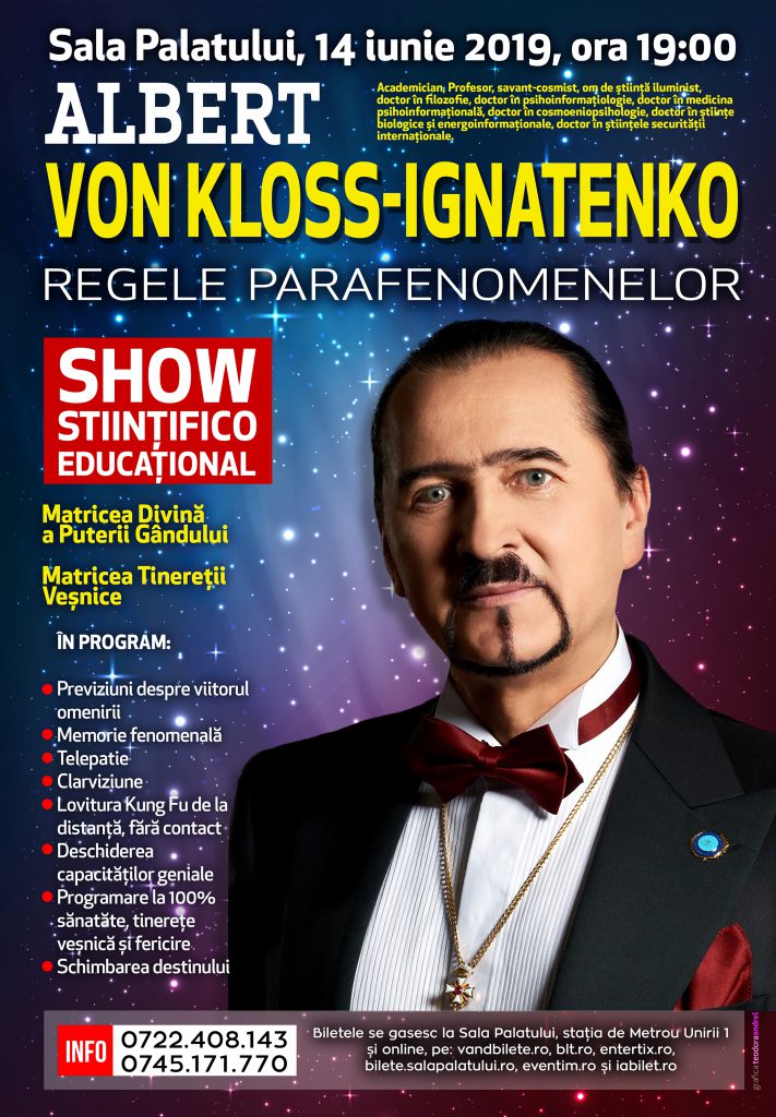 Escroc promovat de Pro TV și Antena 3! Mută norii, vorbeşte cu extratereştrii şi a descoperit tinereţea veşnică. Cum s-a umplut Sala Palatului cu promisiunile false ale „regelui paranormalului” Albert Ignatenko | VIDEO