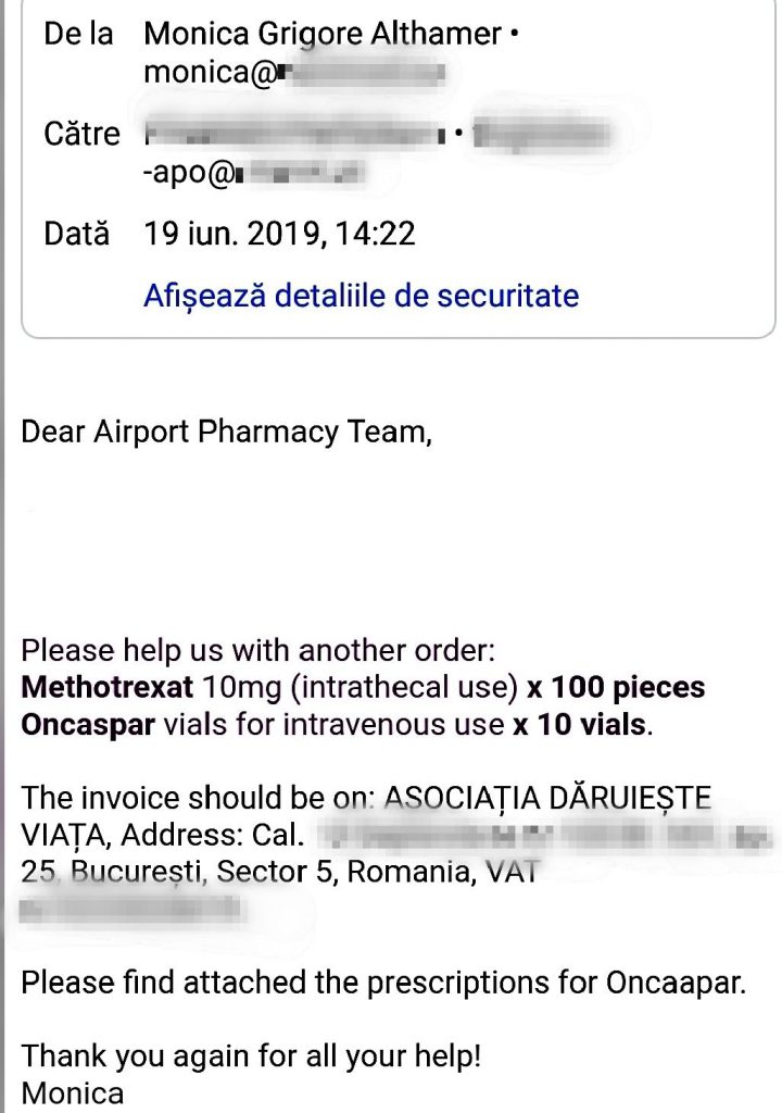 CRIZA CITOSTATICELOR. În toată ţara lipsesc medicamente esenţiale pentru tratarea copiilor cu cancer. Medic: „Am 80 de copii internaţi într-o lună. La 50 dintre ei, aduc din sponsorizări măcar un medicament”