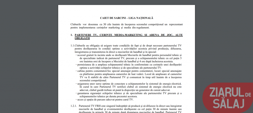 Caiet de sarcini halucinant impus de FR de Handbal pentru organizarea meciurilor din campionat: 9 ore pentru a monta și demonta aparatura TV, antrenori la sacou, plasele din spatele porților - obligatoriu negre!
