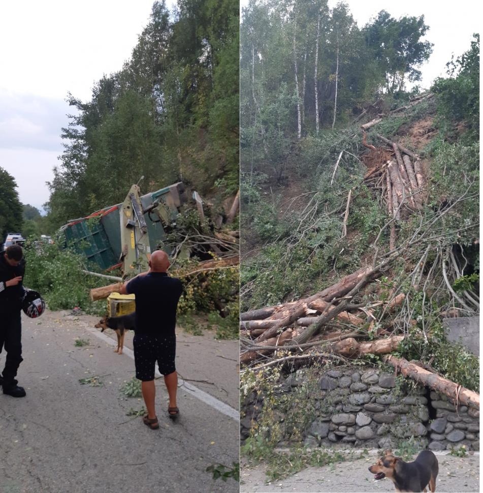 Un Camion Plin Cu Lemne S A Răsturnat Pe Transalpina Libertatea