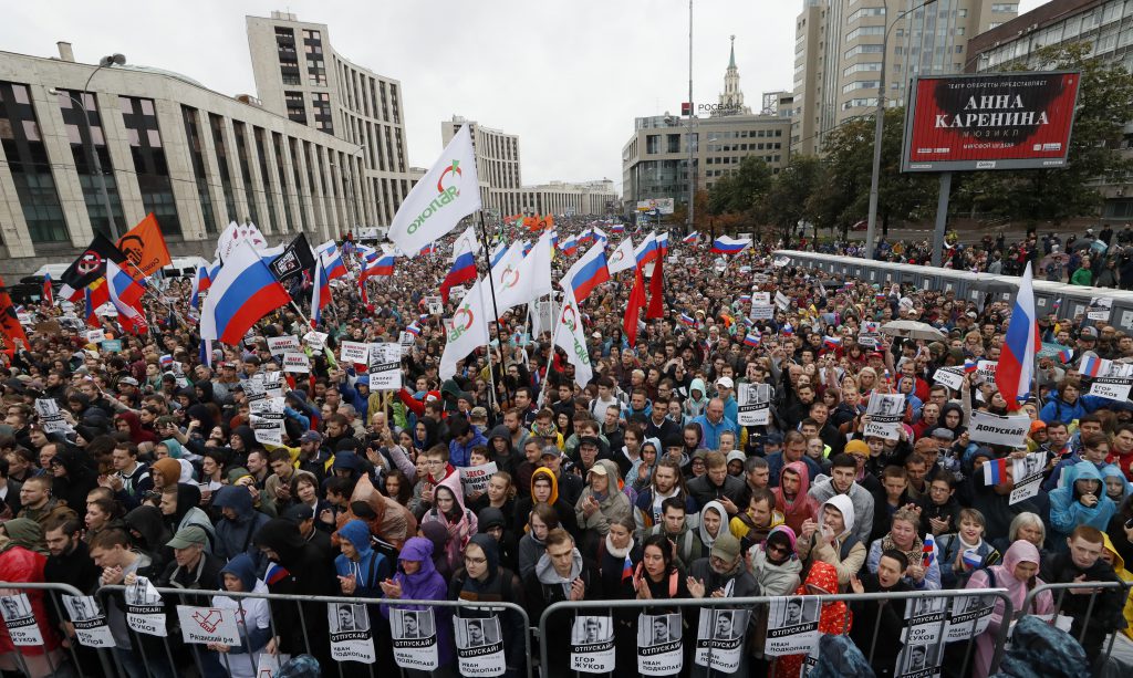 Protest pentru alegeri corecte în Rusia. Sute de persoane au fost arestate