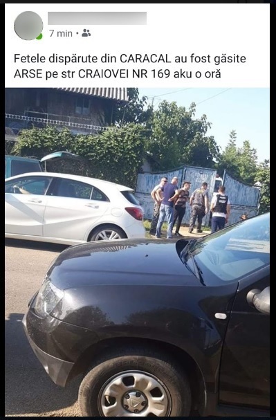 Polițistul care a anunțat primul că „fetele dispărute din Caracal au fost găsite arse” este același care a vorbit ultimul cu Alexandra de pe un număr privat!