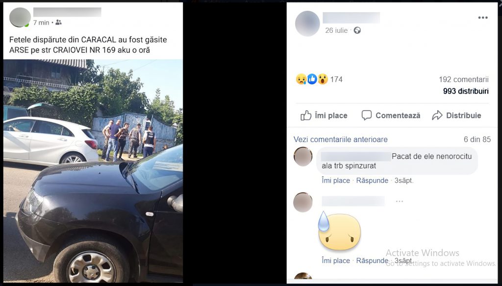 Polițistul care a anunțat primul că „fetele dispărute din Caracal au fost găsite arse” este același care a vorbit ultimul cu Alexandra de pe un număr privat!