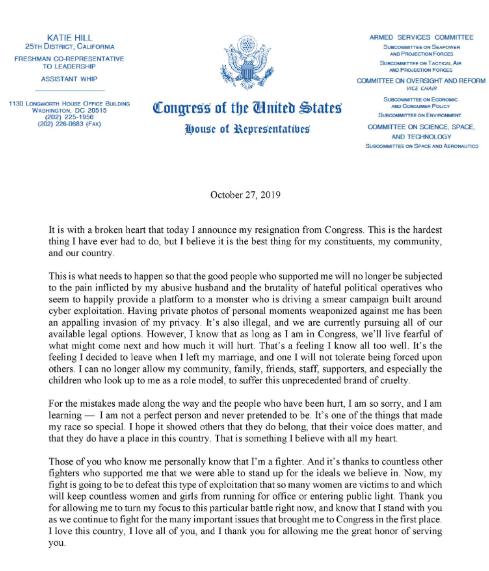 Scandal sexual în Congresul american. O membră a Camerei Reprezentanților a demisionat în urma publicării unor fotografii nud