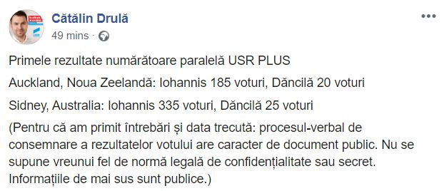 Rezultate alegeri prezidențiale în Auckland (Noua Zeelandă) și Sidney (Australia)