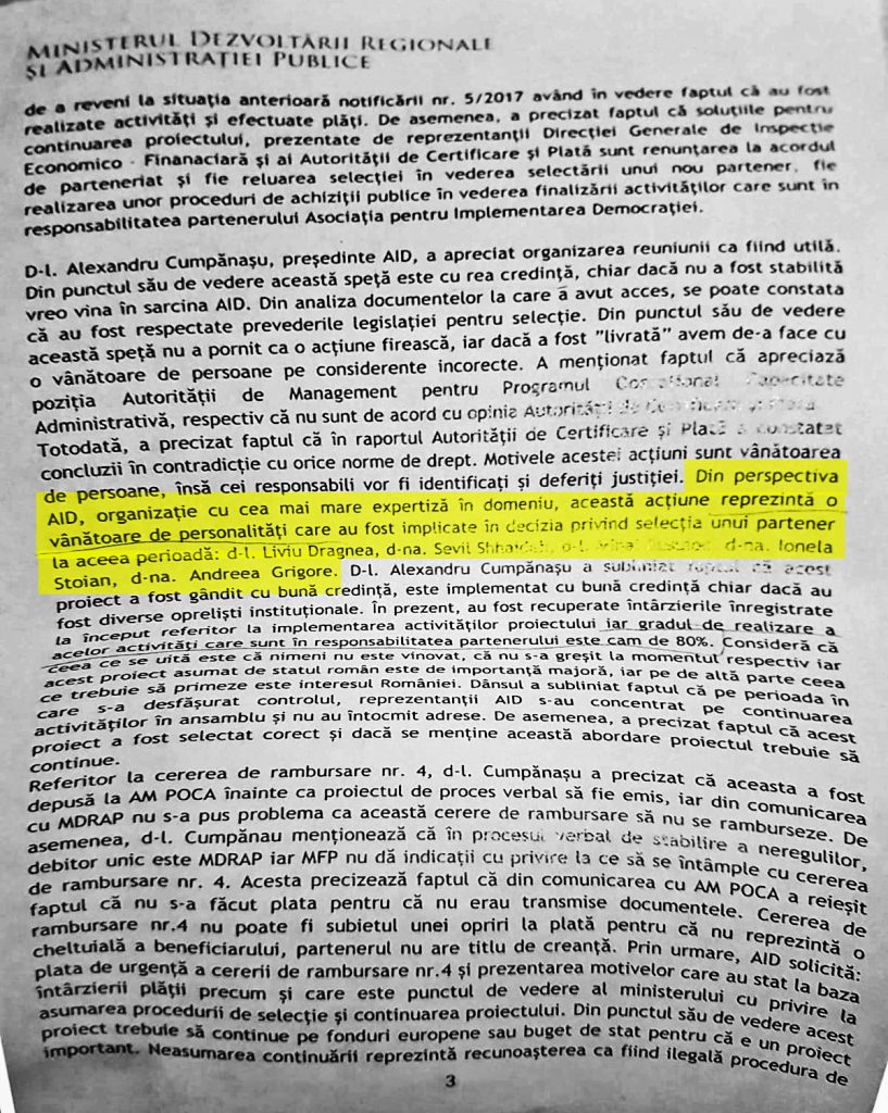 DOCUMENTE: Cum recunoștea Cumpănașu că Dragnea “a fost implicat în selecția” asociației lui și-l plângea pe liderul PSD, spunând că e victima unei “vânătoare de personalități”! Cumpănașu amenință cu judecata