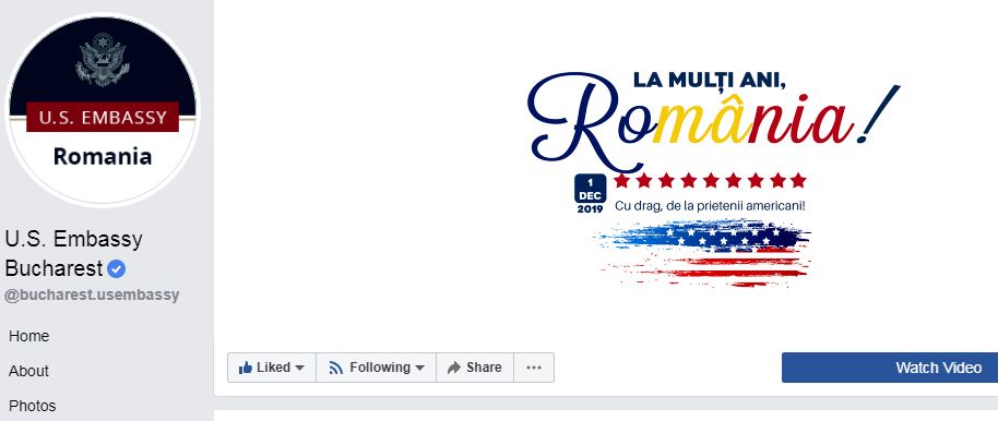 Mesajele trimise de SUA și Marea Britanie de Ziua Națională. „Aplaudăm sacrificiile făcute de poporul român”