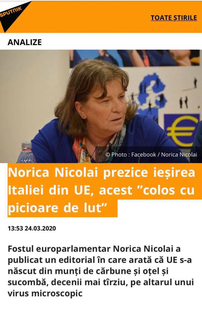 Cum profită Rusia de pandemie pentru a-și face propagandă. Exemple de “fake news” în spațiul public din România