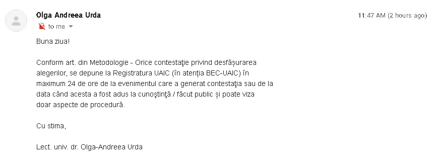 De ce a fost respinsă contestația studentului care a vrut să candideze pentru funcția de rector, împotriva lui Tudorel Toader, în Iași