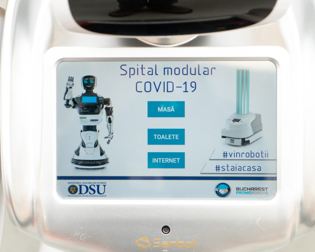 Imagini din spitalul din București pentru tratarea COVID-19 unde roboții vor lucra cot la cot cu personalul medical. Ce știu să facă UVD, Elena, Amelia și Escu