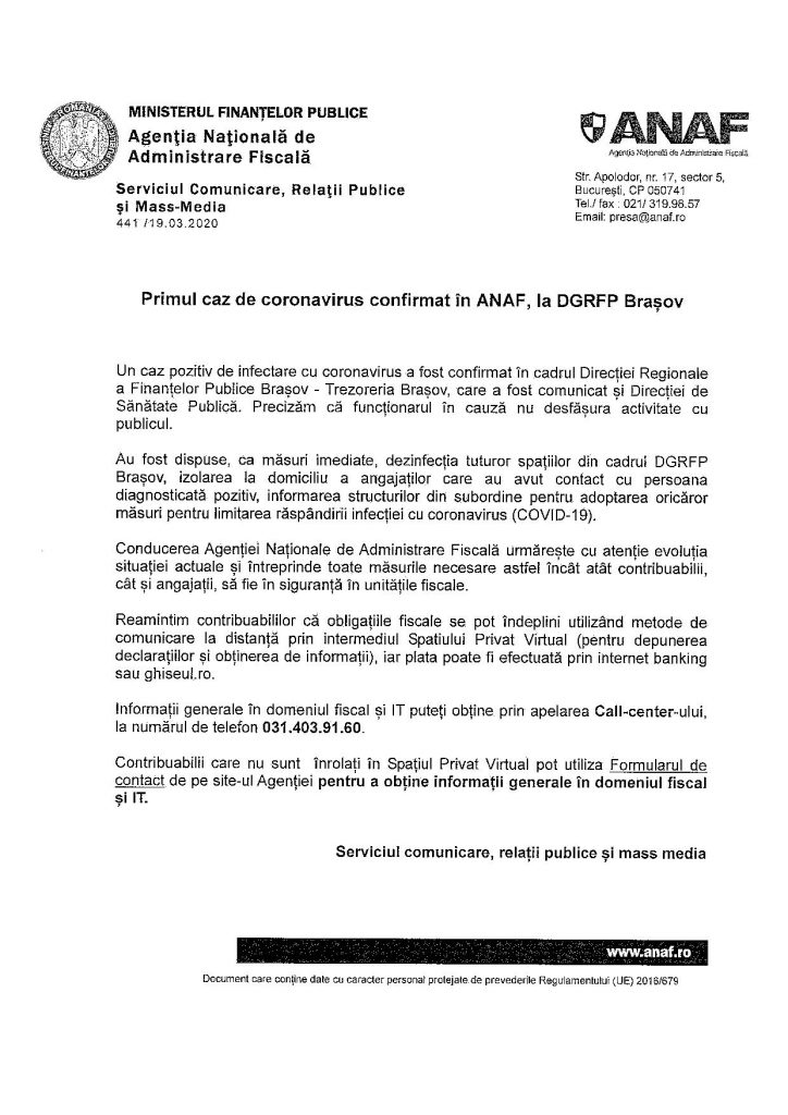 ANAF a amendat cu 12.000 de lei un patron brașovean, una dintre motivațiile oficiale fiind: „Actele nu erau îndosariate cu șnur sau cu sfoară”