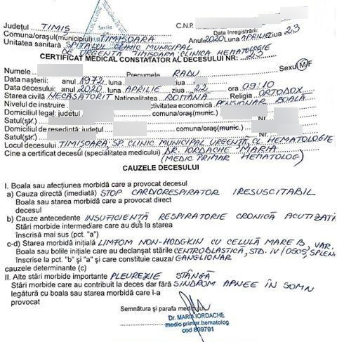 DOCUMENTE. Morţii din „containerele COVID”, netrecuţi în statistici. La Timişoara, pe poarta unui spital care nu a raportat niciun deces au ieşit 13 sicrie sigilate
