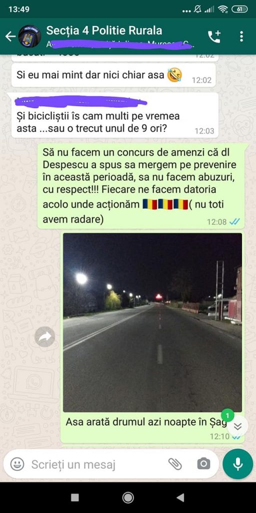 Mesaje interne din Poliție cu dovada că șefii le cer să aplice mai multe sancțiuni în Starea de Urgență. Comisar șef: ”Vedeți că se poate când se vrea”. Agent: ”Și eu mai mint, dar nici chiar așa”