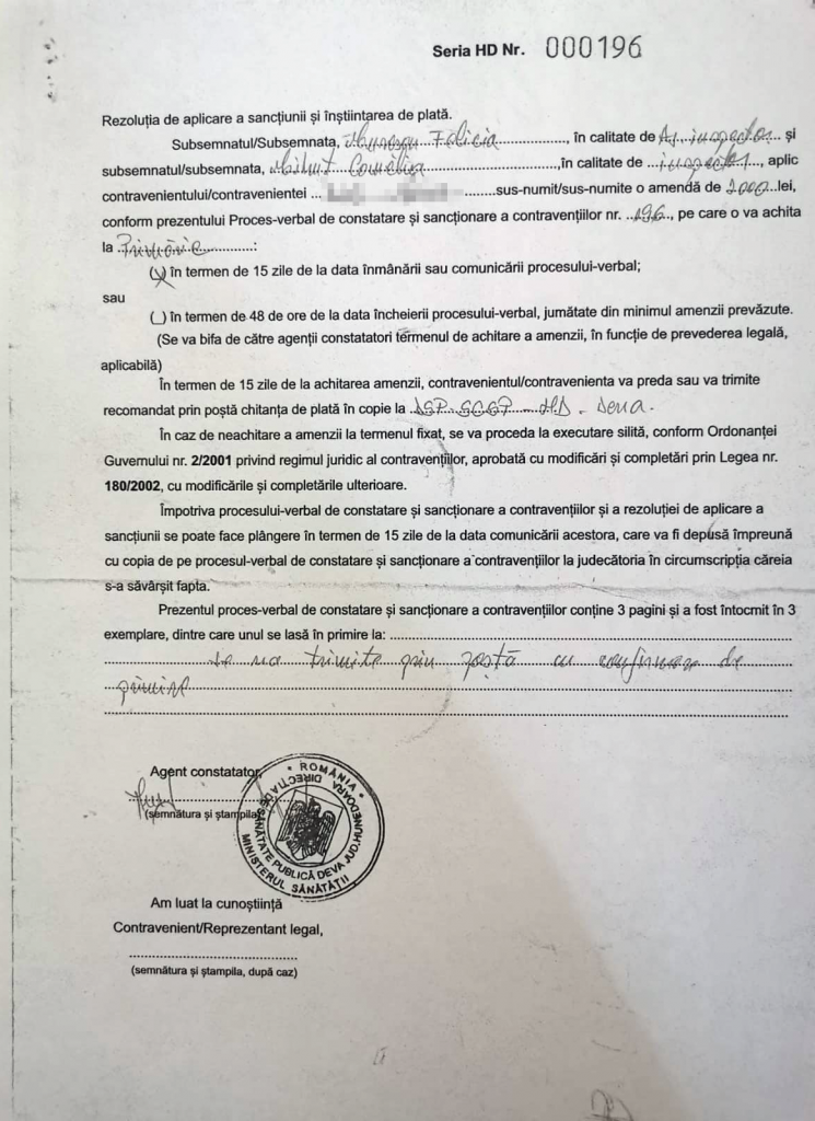 17 angajați ai Spitalului Municipal Orăștie, amendați de DSP în urma unei anchete solicitate chiar de ei