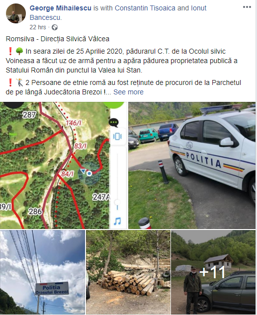Hoți de lemne din Vâlcea opriți cu focuri de armă de pădurar. Prejudiciul se ridică la 30.000 de lei