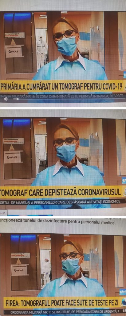 Firea apare la televiziuni și anunță cumpărarea ”unui computer tomograf care face sute de teste COVID pe zi”. Medicii sunt uluiți