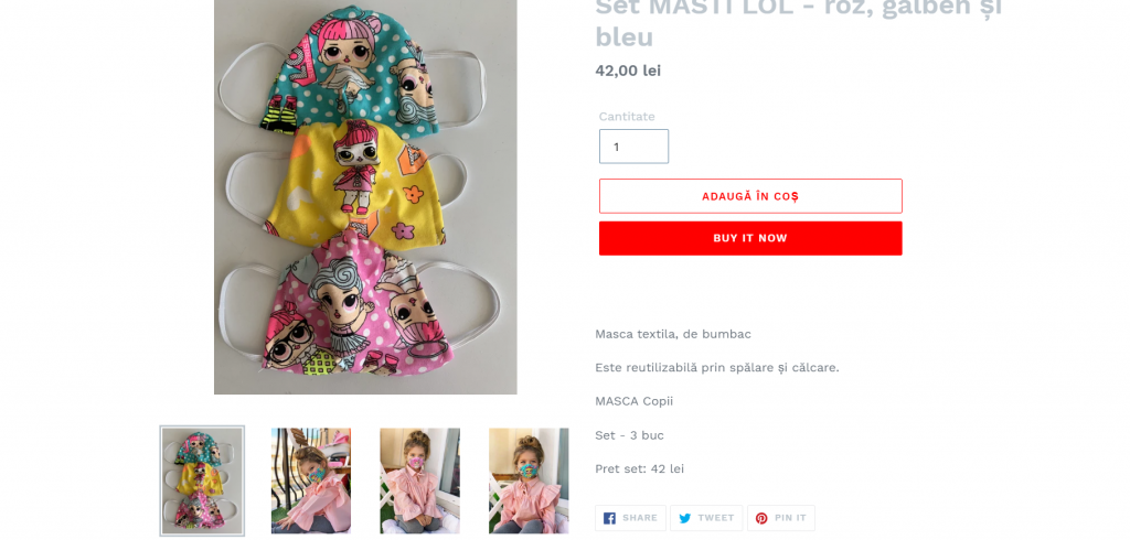 Măștile de protecție, între speculă și încercarea de a supraviețui crizei economice. Designerii români au transformat un accesoriu medical în unul ”glam”