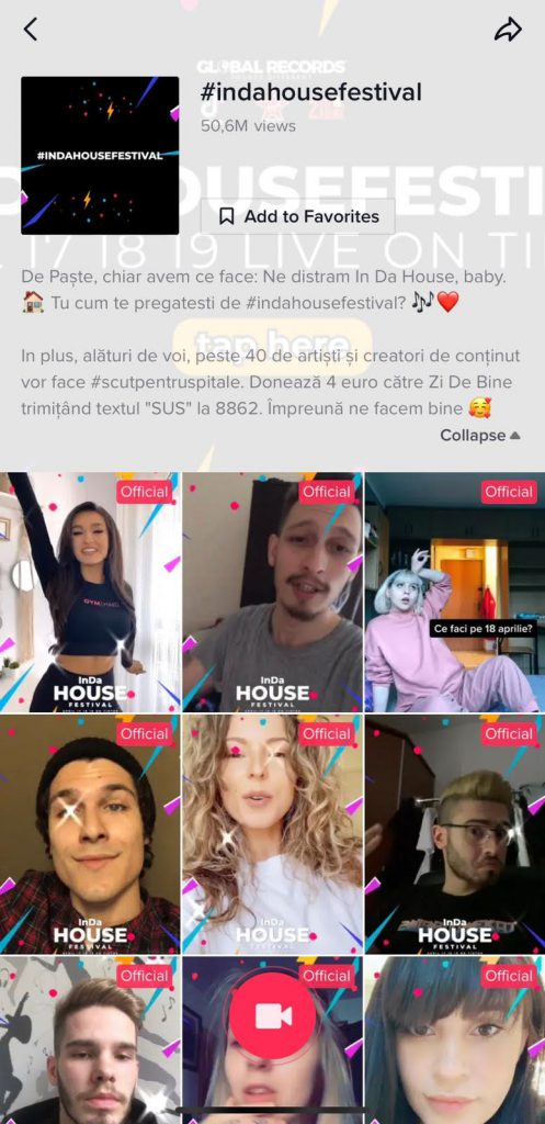 INNA și-a petrecut Paștele online cu peste 70.000 de prieteni virtuali. Festivalul caritabil InDa House a creat isterie pe TikTok