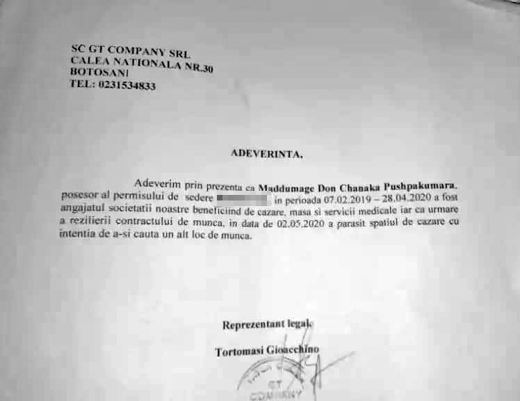 “Suntem tratați ca niște câini”. Mărturia lui Nuwan, unul dintre cei 44 de srilankezi de la Botoșani concediați pentru că au stat în izolare alături de suspecți de COVID-19