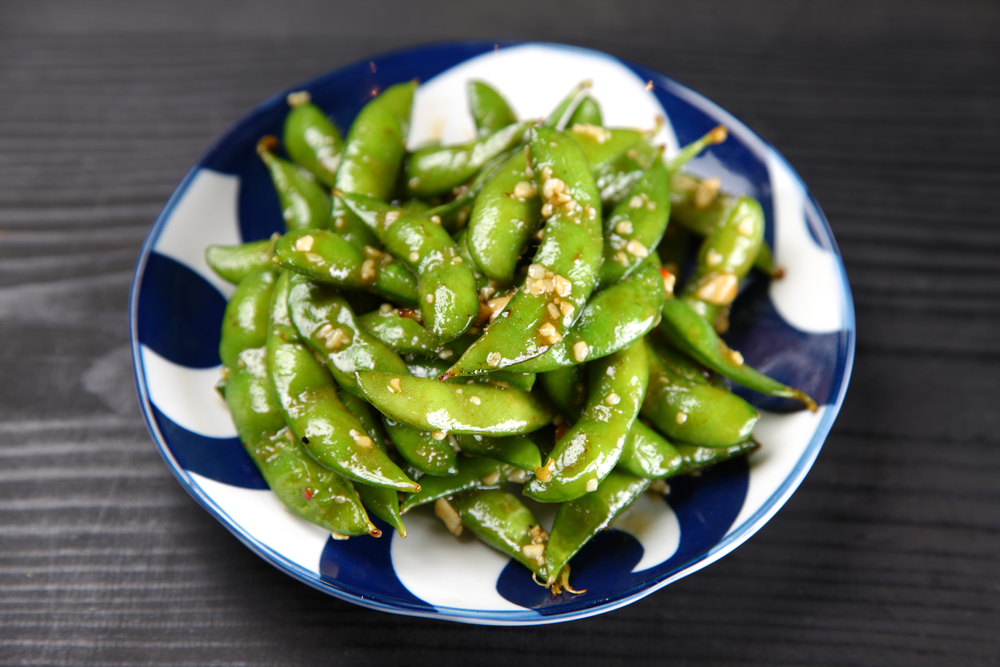 Rețetă de edamame cu usturoi