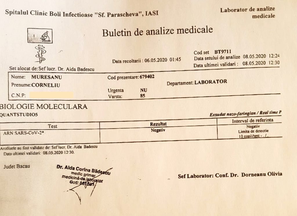 “Doctorița a început să țipe la mine că e caz COVID”. Strigătul dureros al unei femei, al cărei tată a murit la câteva ore de la internare, fără să aibă coronavirus