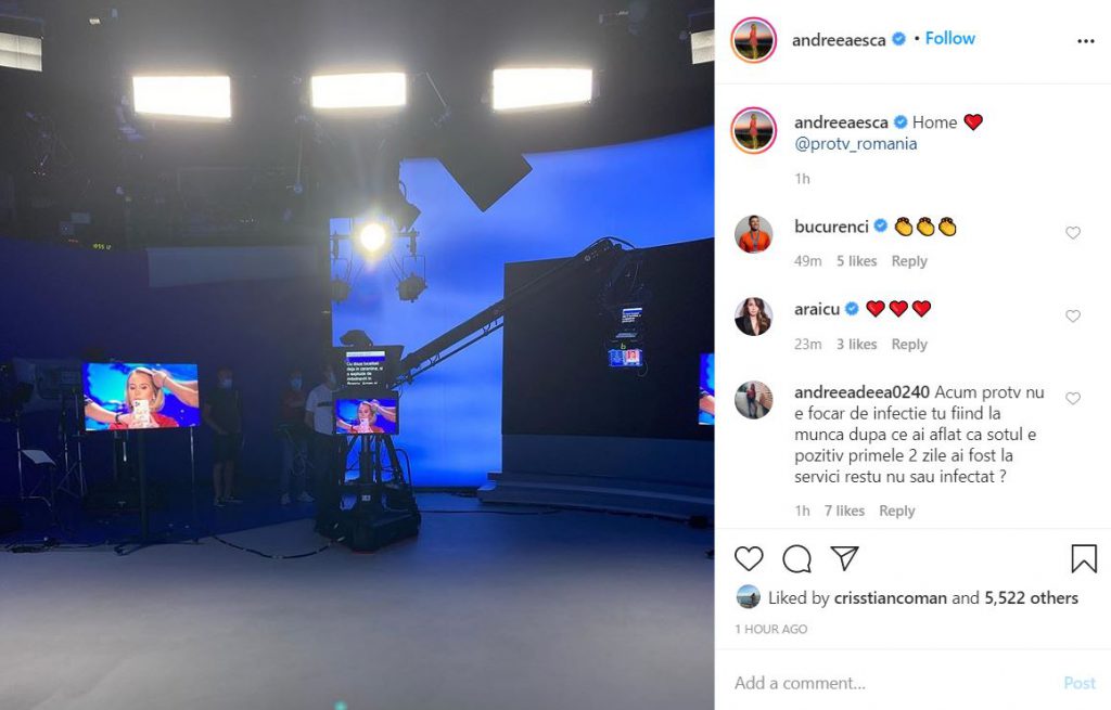 Andreea Esca a revenit la pupitrul Ştirilor PRO TV după ce s-a vindecat de COVID-19