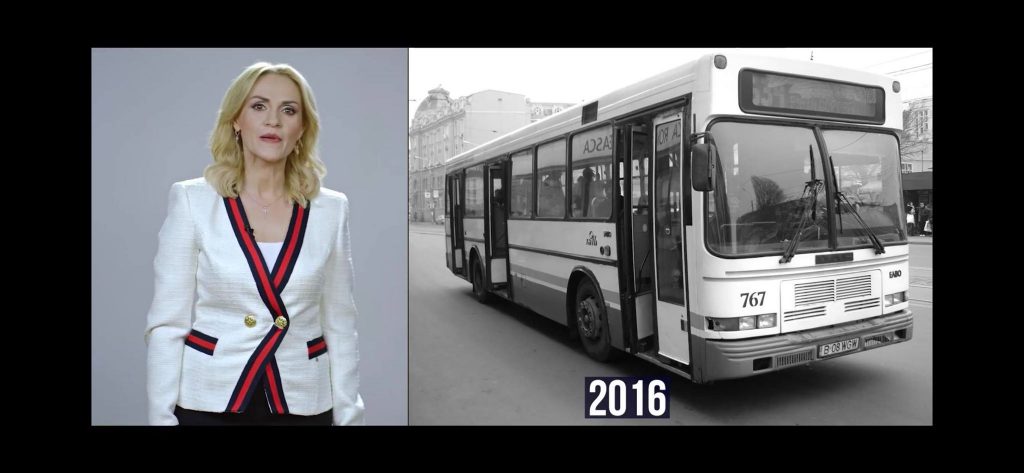 Gabriela Firea minte în bilanțul de primar general! Folosește imagini din 1990 și din 2006-2007 și spune că sunt din 2016, pentru a se lăuda cu realizările din ultimii patru ani
